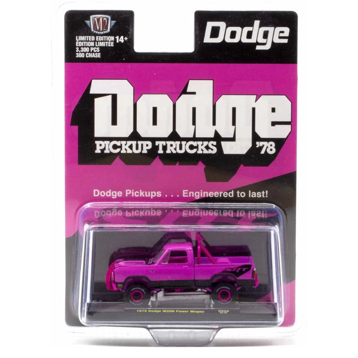 1978 Dodge W200 Power Wagon - Purple (Pink Front Grille & Interior, Chase, Exclusive, Limited Edition)