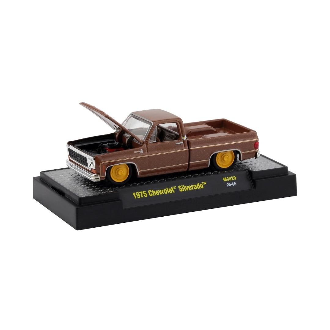1979 Chevrolet Custom Deluxe 10 - C-Minus Brown Chase Premium Range / Gold Chrome Grille, Bumpers & Rims, Brass Interior