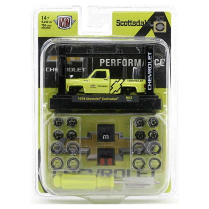 1979 Chevrolet Scottsdale - Yellow Chevrolet Racing (Black Rims, Details & Interior)
