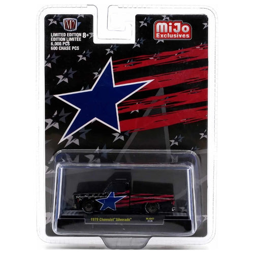 1979 Chevrolet Silverado - Black Stars & Stripes Chase (Blue Chrome Details)