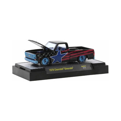 1979 Chevrolet Silverado - Black Stars & Stripes (Gray Chrome Details)