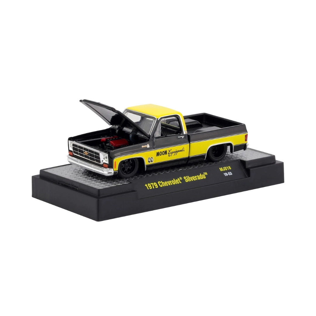 1979 Chevrolet Silverado - Black & Yellow, Silver Chrome Grille & Bumpers, Black Interior, Black Rims