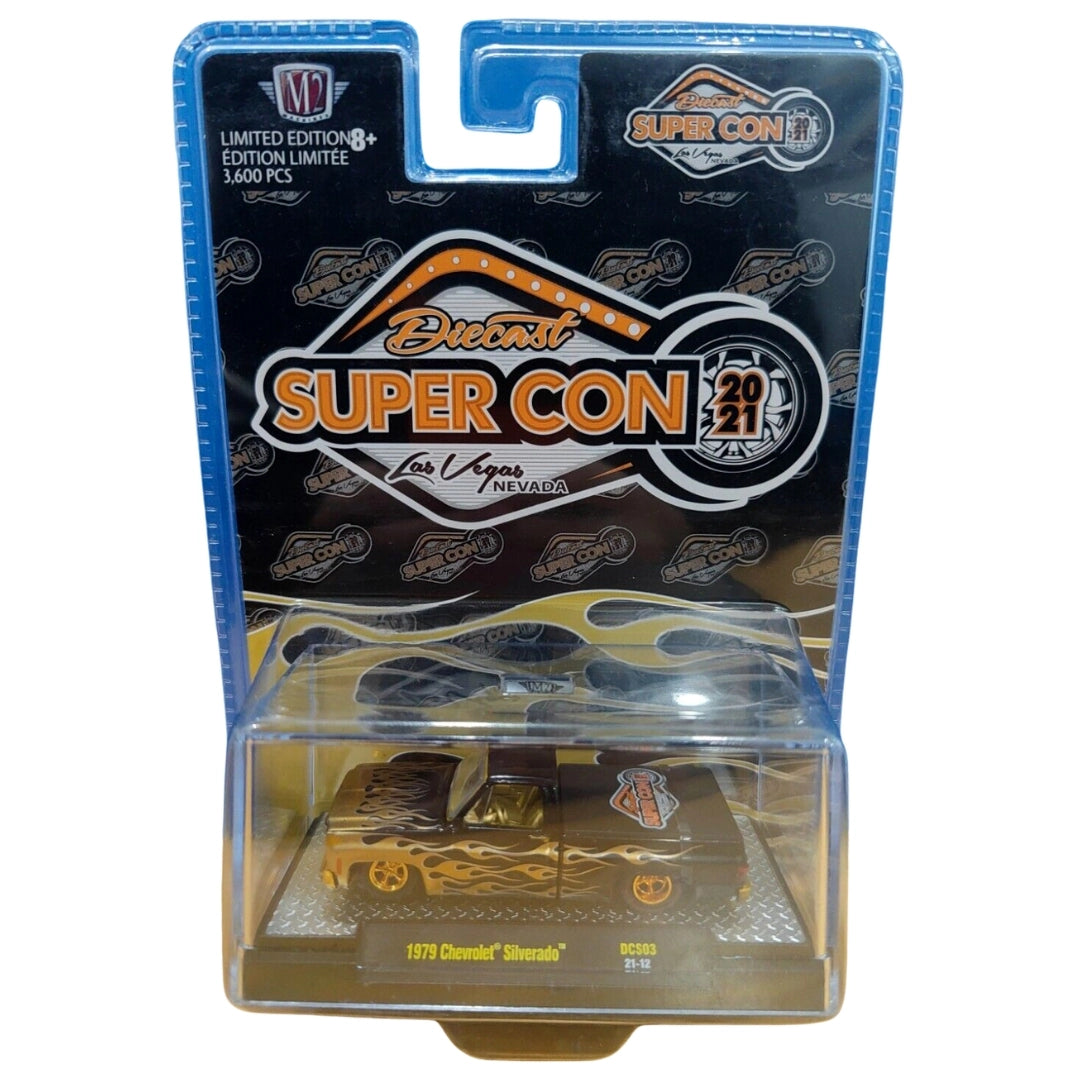 1979 Chevrolet Silverado - Black with Flames (Diecast Supercon Las Vegas Exclusive)