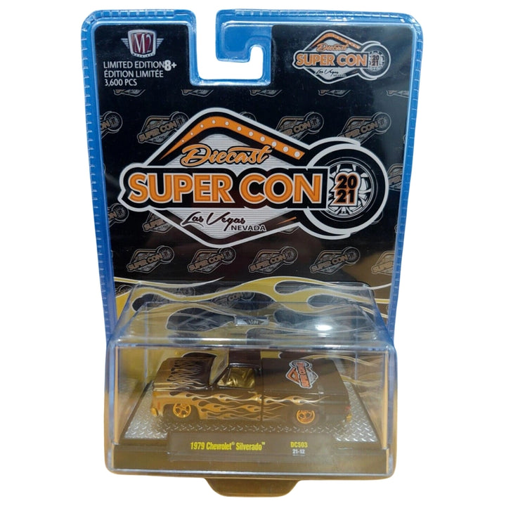 1979 Chevrolet Silverado - Black with Flames (Diecast Supercon Las Vegas Exclusive)