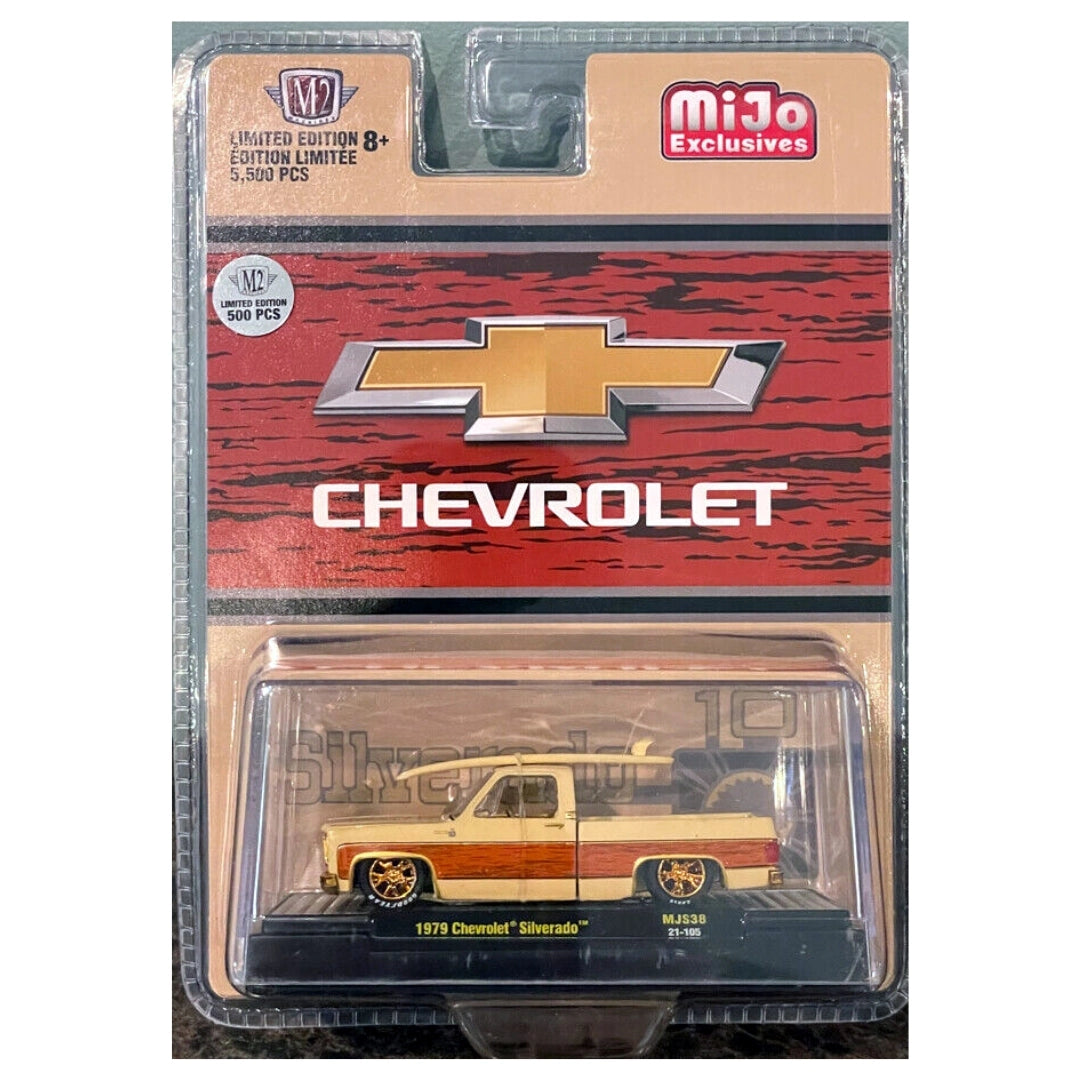 1979 Chevrolet Silverado - Cream & Orange Surf Truck (Silver Chrome Grille & Bumpers, Copper Rims & Interior)