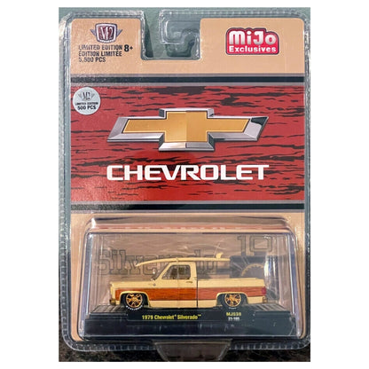 1979 Chevrolet Silverado - Cream & Orange Surf Truck (Silver Chrome Grille & Bumpers, Copper Rims & Interior)