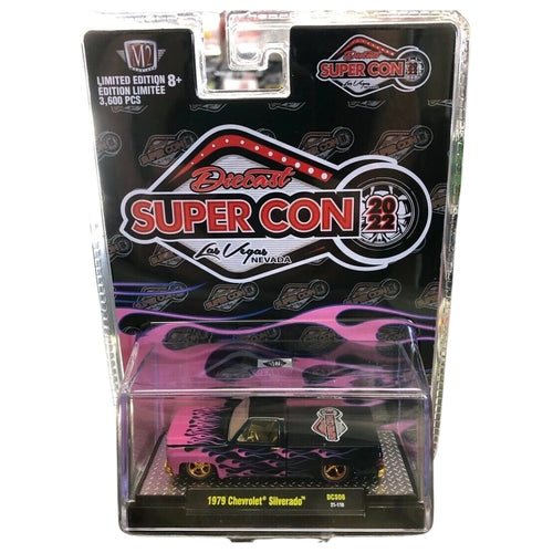 1979 Chevrolet Silverado - Purple & Black Flames Chase (Diecast Supercon Las Vegas Exclusive)