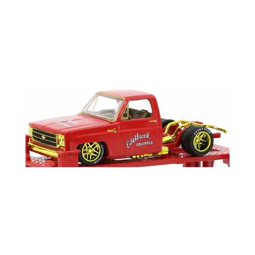 1979 Chevrolet Silverado - Red Edelbrock Equipped Livery, Silver Chrome Rims