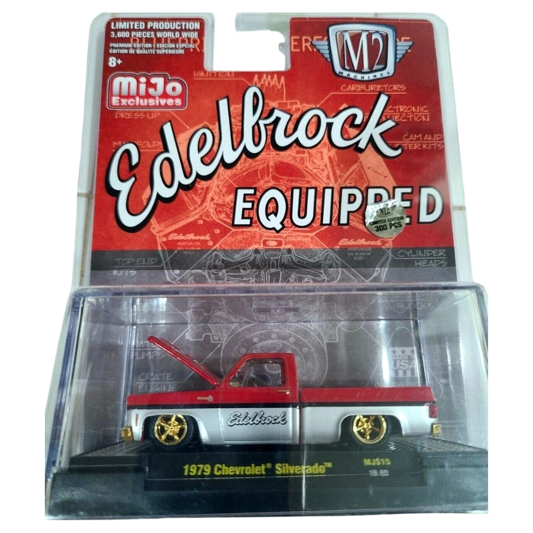 1979 Chevrolet Silverado - Red & Silver, Gold Chrome Details, Brass Interior, Gold Rims (Chase)