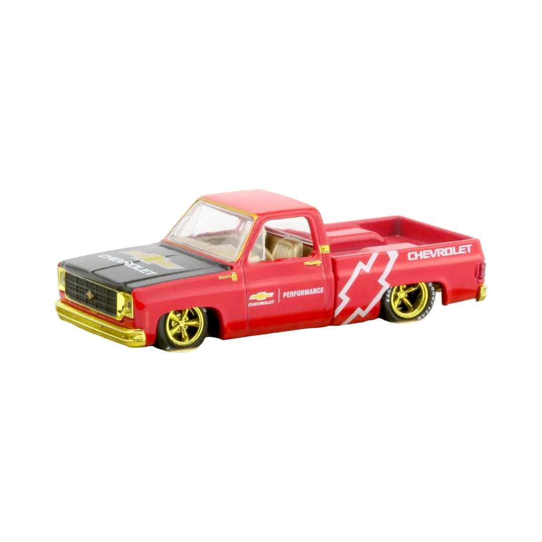 1979 Chevrolet Silverado - Red, Yellow Chrome Grille, Bumpers & Rims, Gold Interior (Chase)