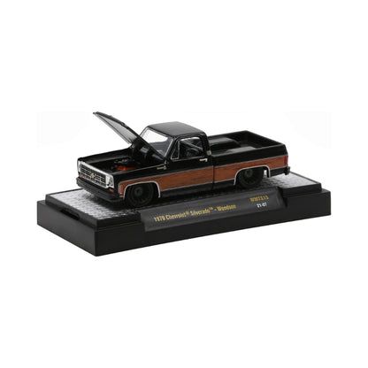 1979 Chevrolet Silverado - Woodson Black/Brown Woodgrain