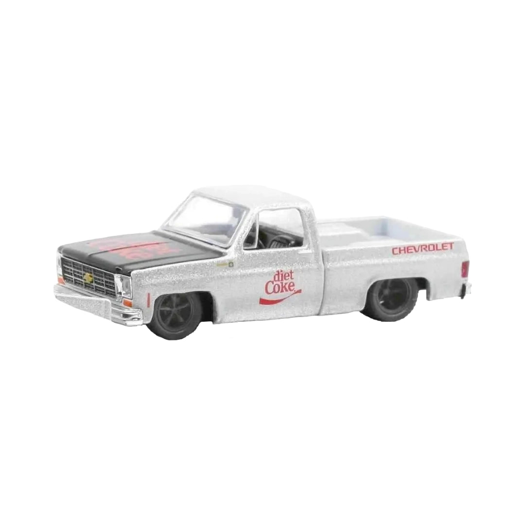 1979 Chevrolet Silverado Stepside - White Coca-Cola Chase (Red Chrome Details, Red Interior)