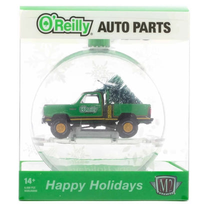1979 Dodge 150 Macho Power Wagon - Green (Holiday Ornaments Release OR04, O'Reilly Auto Parts Exclusive, Christmas Tree Load)