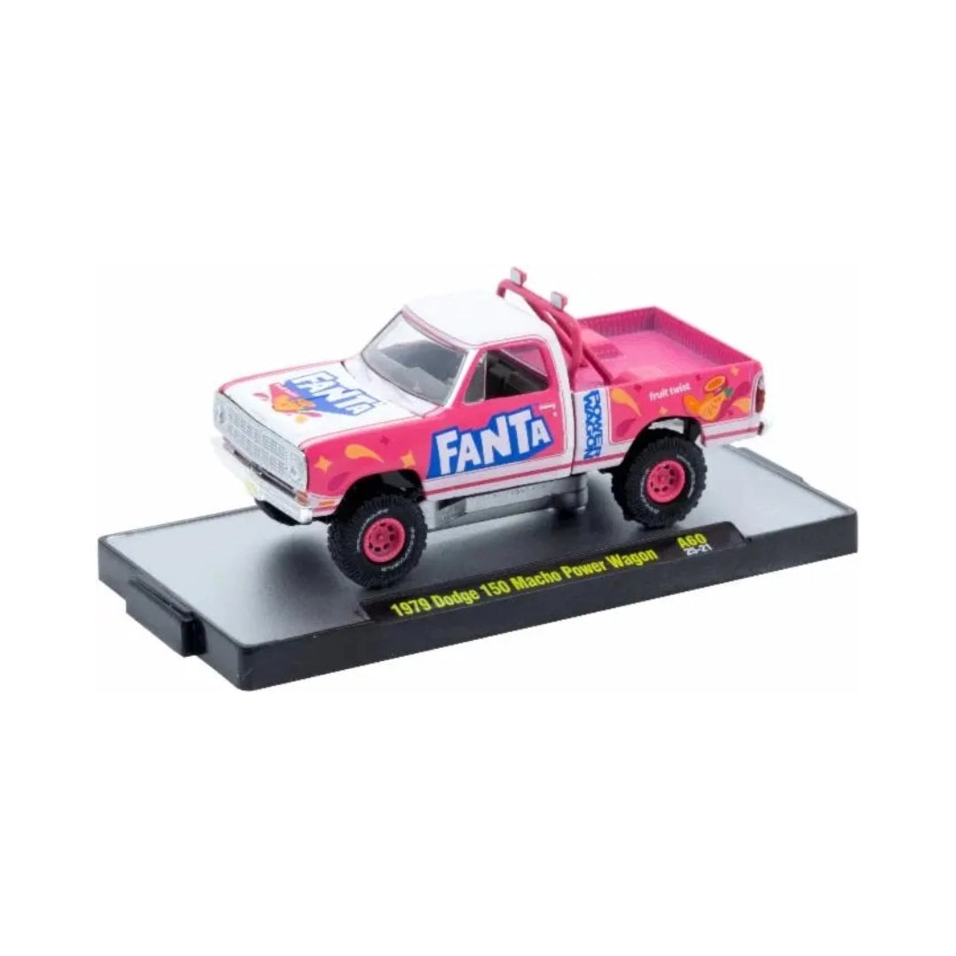 1979 Dodge 150 Macho Power Wagon - Pink (Fanta, Dark Pink Rims, Silver Details, Black Interior, Limited Edition)