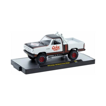 1979 Dodge 150 Macho Power Wagon - White (Coca-Cola, Red Chrome Details & Rims, Silver Interior, Limited Edition)