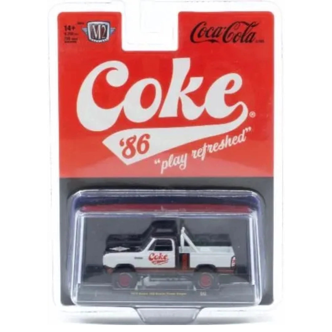 1979 Dodge 150 Macho Power Wagon - White (Coca-Cola, Red Chrome Details & Rims, Silver Interior, Limited Edition)
