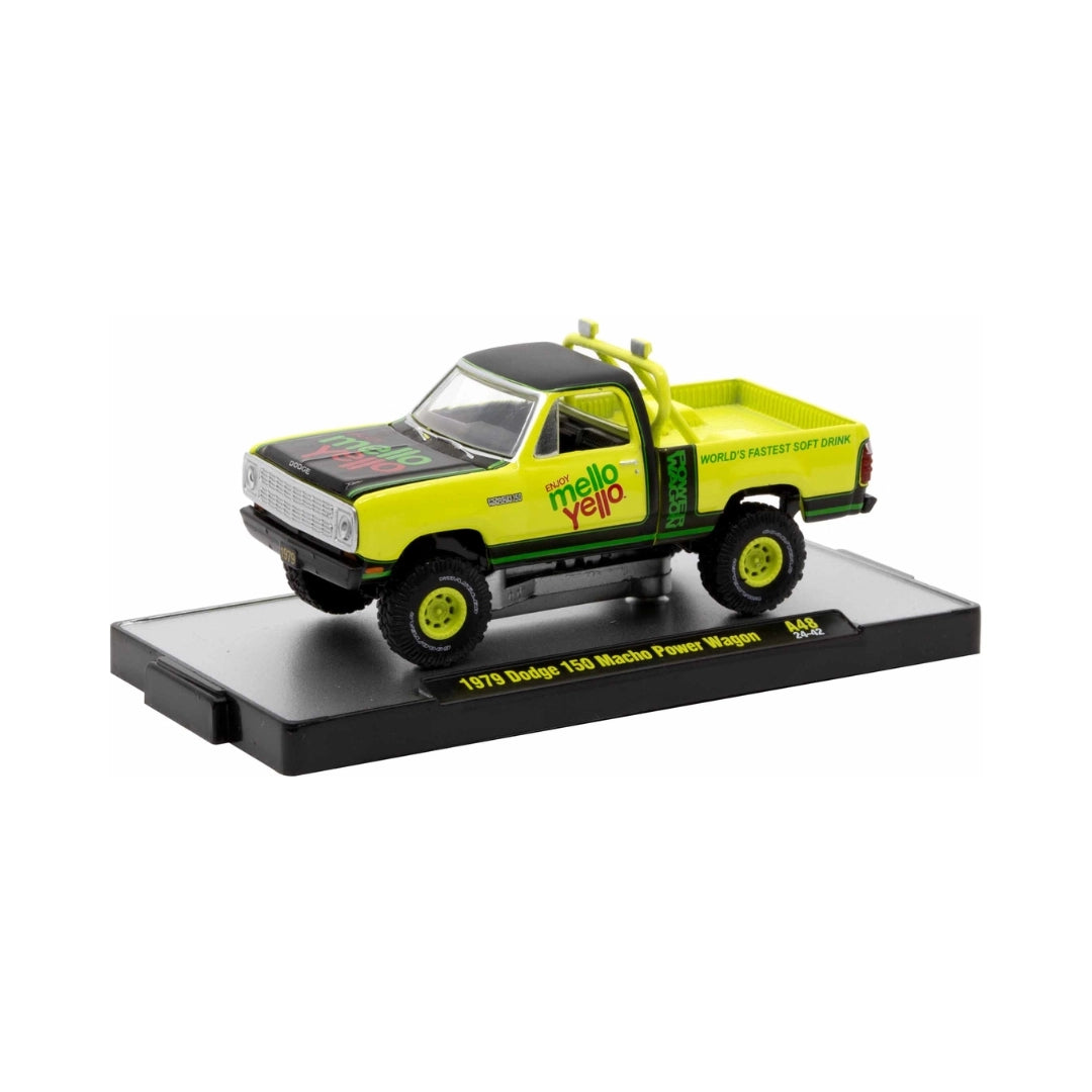 1979 Dodge 150 Macho Power Wagon - Yellow & Black (Mopar, Black Interior, Yellow Rims, Silver Front Grille, Limited Edition)