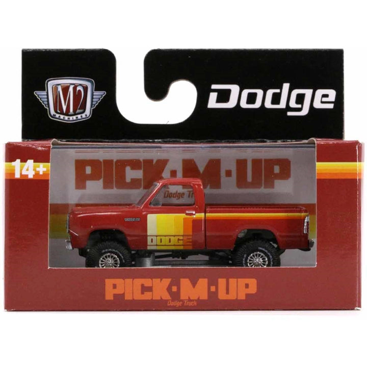 1979 Dodge 150 Power Wagon PICK-M-UP - Red & Yellow (Silver Chrome Details, Black Interior, Limited Edition)