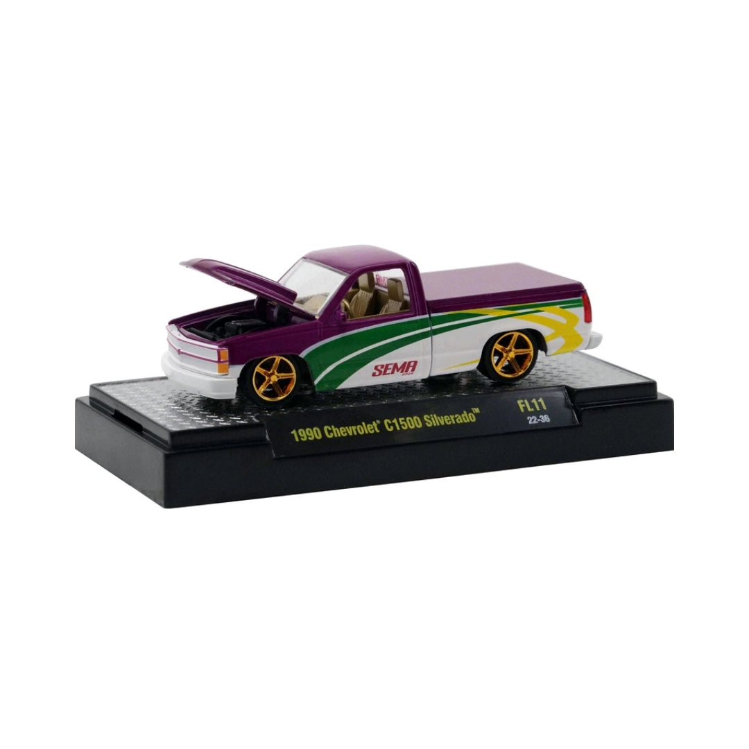 1990 Chevrolet C1500 Silverado - Purple & White with Gold Chrome (Chase)