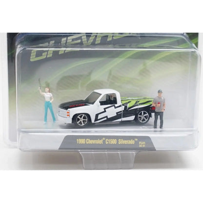 1990 Chevrolet C1500 Silverado - White & Black with Green Graphics