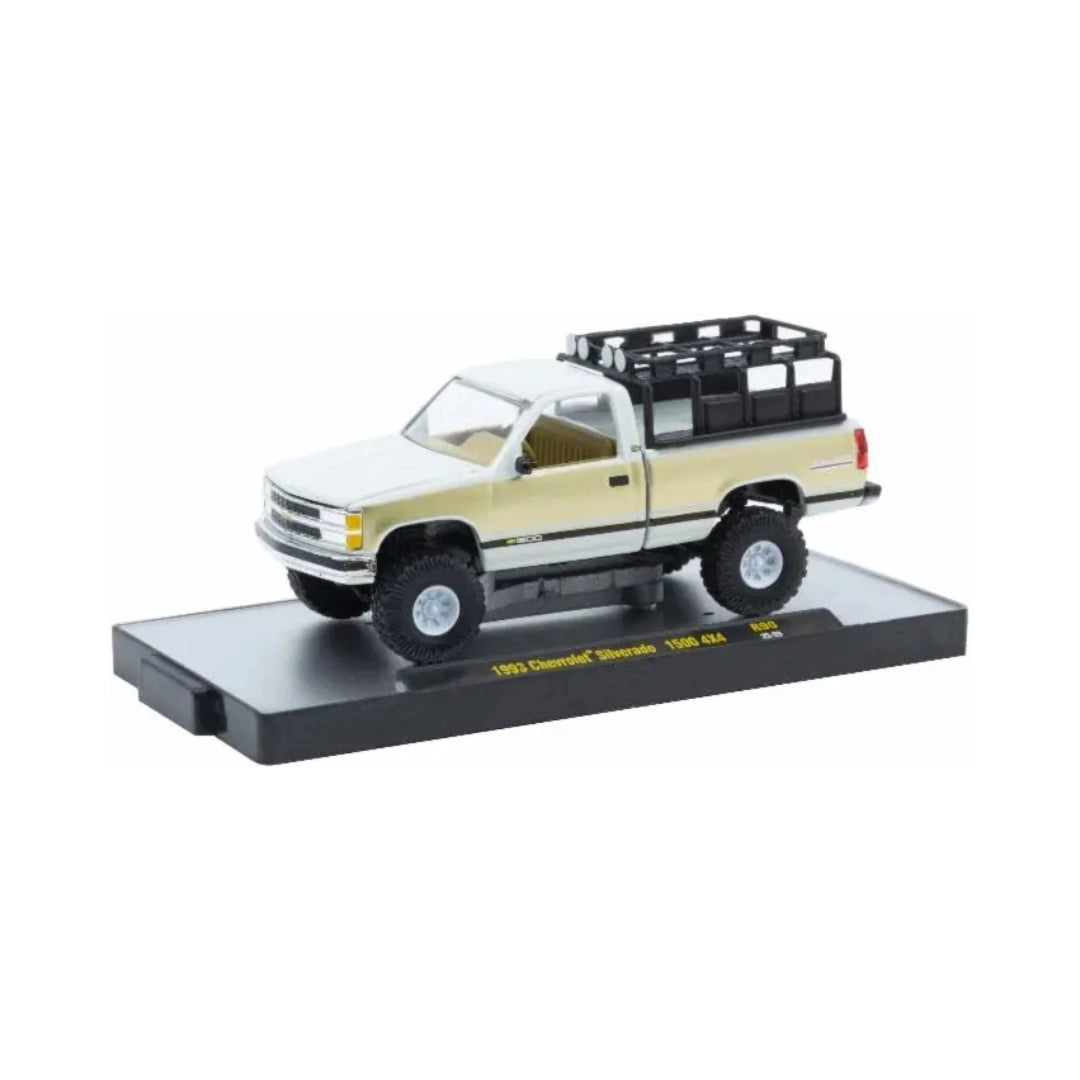 1993 Chevrolet Silverado 1500 4X4 - White/Gold (Roof Rack, Display Base)