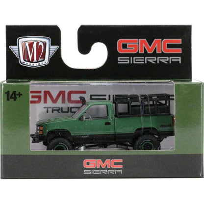 1998 GMC Sierra 1500 4X4 - Dark Green (Black Rims)