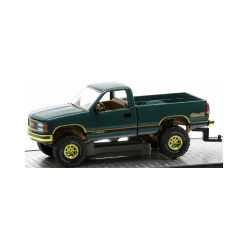 1998 GMC Sierra 1500 4X4 - Green (Yellow Rims, Chase)
