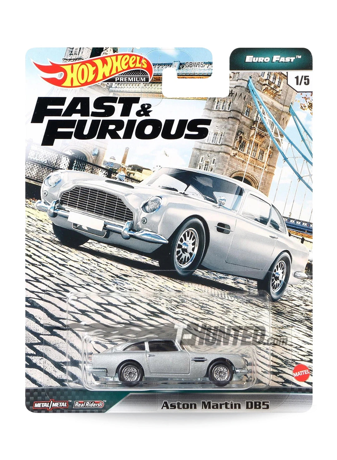 Hot Wheels Fast & Furious Premium Series Euro Fast 2021 Aston Martin DB5 1:64 – Silver