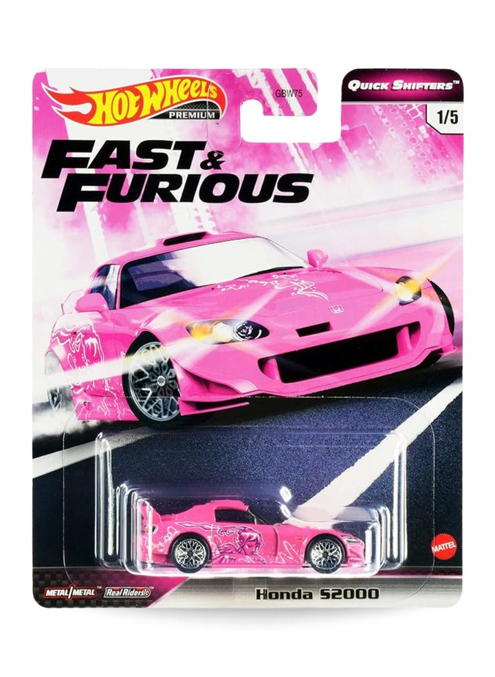 Hot Wheels Fast & Furious Premium Series Quick Shifters 2020 Honda S2000 1:64 – Pink
