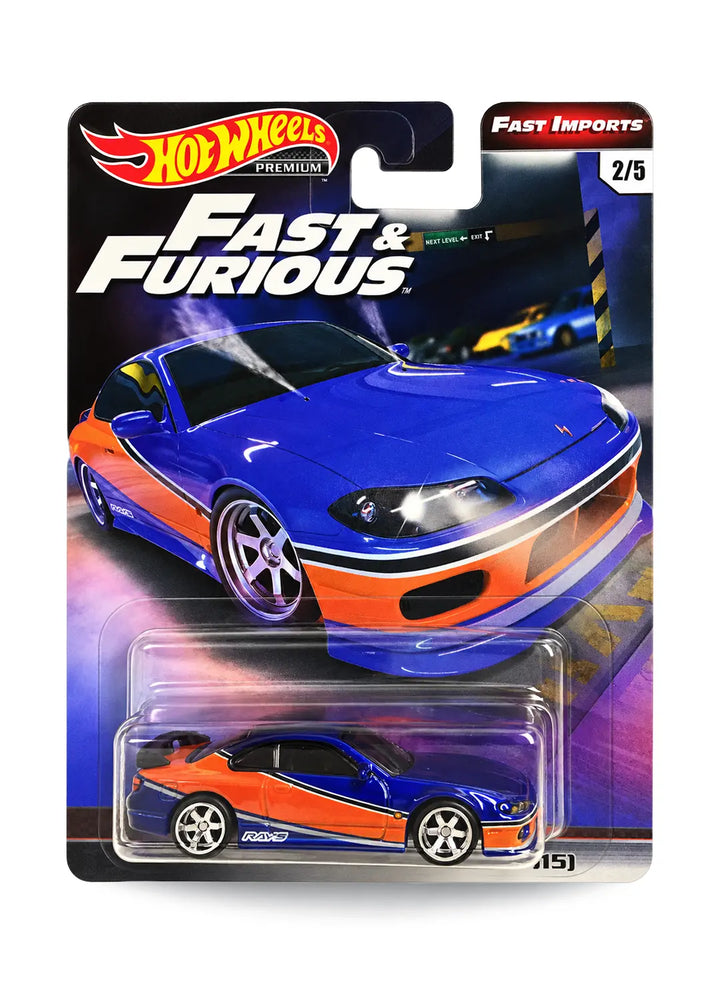 Hot Wheels Fast & Furious Premium Series Fast Imports 2019 Nissan Silvia (S15) 1:64 – Blue