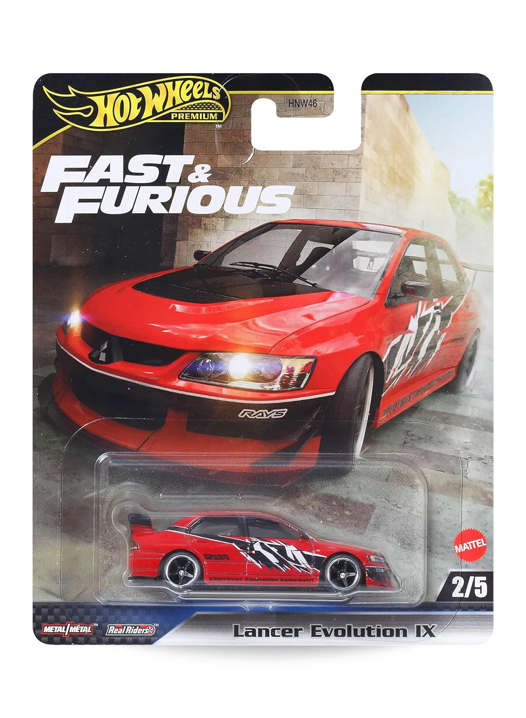 Hot Wheels Fast & Furious Premium Series Mix 4 2025 Mitsubishi Lancer Evolution IX 1:64 – Red