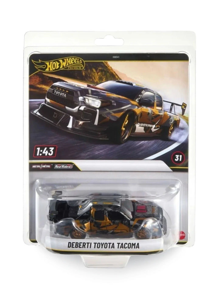 Hot Wheels Premium Singles 1:43 2026 DeBerti Toyota Tacoma 1:43 – Metalflake Dark Grey