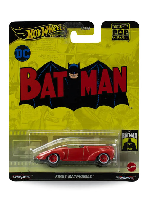 Hot Wheels Pop Culture 2024 Mix 1 First Batmobile 1:64 – Red