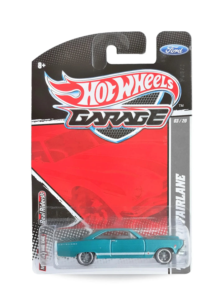 Hot Wheels Ford Garage 2011 Ford '66 Ford Fairlane GT 1:64 – Metallic Teal