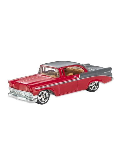Hot Wheels Larry's Garage 2009 Chevrolet '56 Chevy 1:64 – Red & Dark Gray