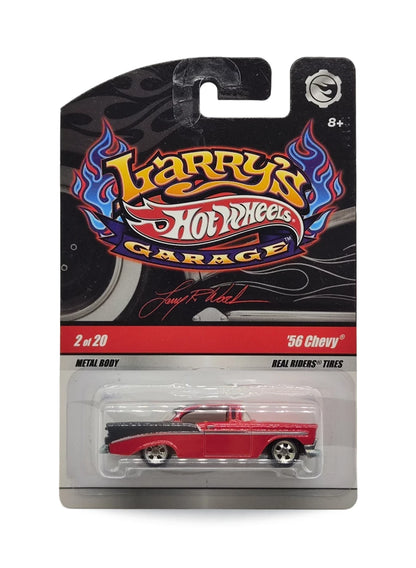 Hot Wheels Larry's Garage 2009 Chevrolet '56 Chevy 1:64 – Red & Dark Gray