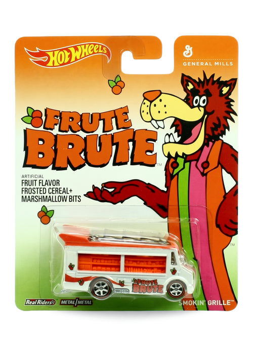 Hot Wheels Pop Culture 2014 General Mills Smokin' Grille 1:64 – Pearl White with Orange roof