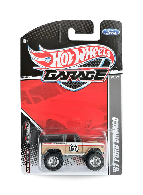 Hot Wheels Ford Garage 2011 Ford '67 Ford Bronco 1:64 – Tan & Black