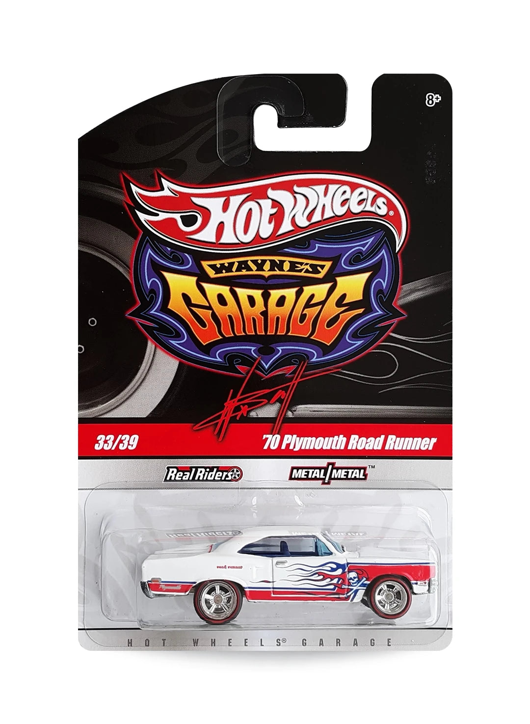 Hot Wheels Garage 2010 Plymouth '70 Plymouth Road Runner 1:64 – White