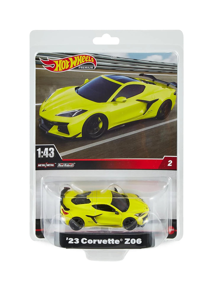 Hot Wheels Premium Singles 1:43 2023 '23 Chevrolet Corvette Z06 1:43 – Accelerate Yellow