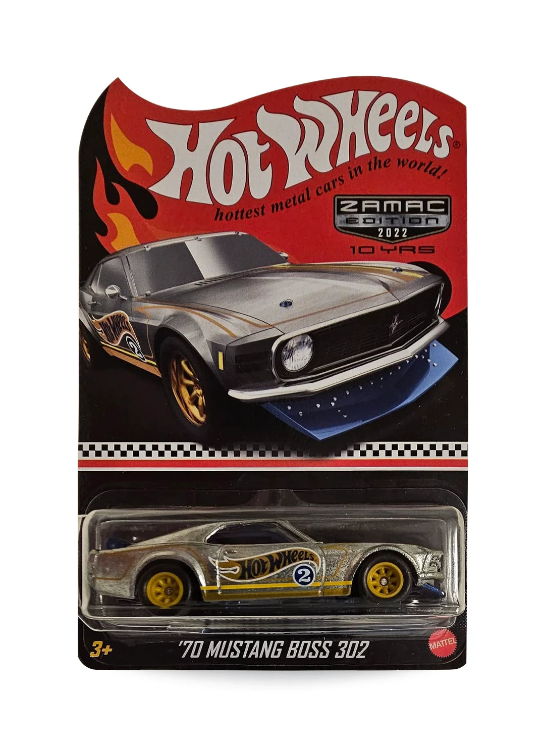 Hot Wheels Walmart Exclusive ZAMAC Editions 2022 Ford '70 Mustang Boss 302 1:64 – ZAMAC