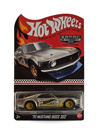 Hot Wheels Walmart Exclusive ZAMAC Editions 2022 Ford '70 Mustang Boss 302 1:64 – ZAMAC