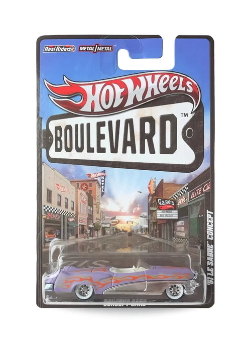 Hot Wheels Boulevard (Pre 2013) – 2012 Buick '51 Le Sabre Concept 1:64 - Matte Lavender with Chrome Sides