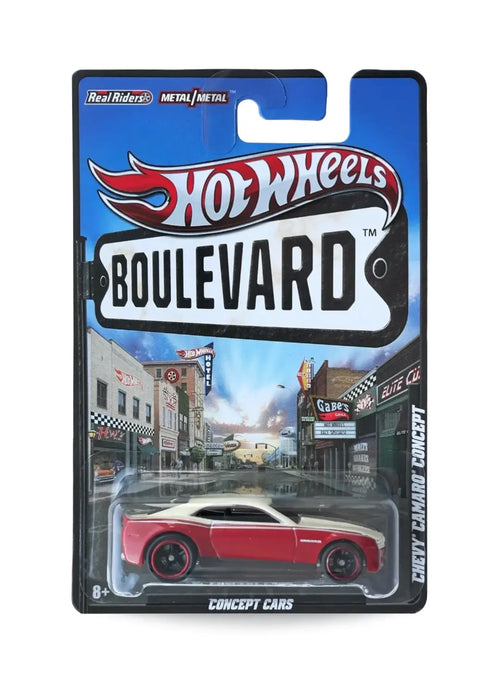 Hot Wheels Boulevard (Pre 2013) – 2012 Chevrolet Chevy Camaro Concept 1:64 - White & Red