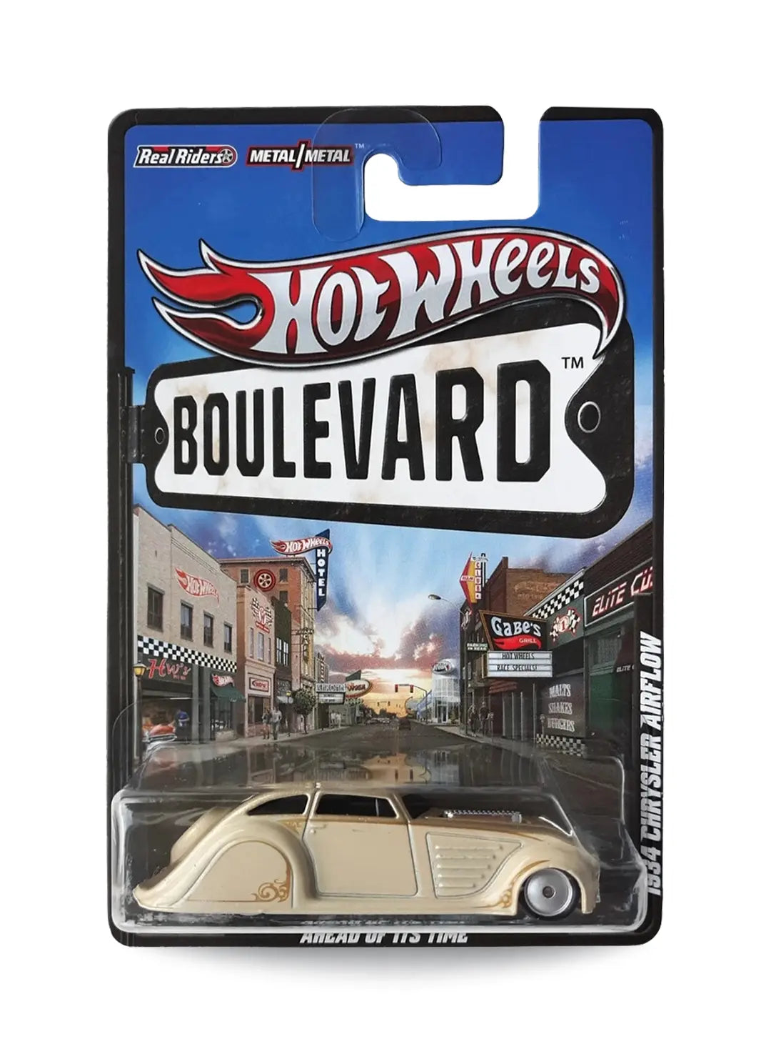 Hot Wheels Boulevard (Pre 2013) – 2012 Chrysler 1934 Chrysler Airflow 1:64 - Gold Top with Beige Sides