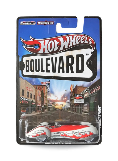 Hot Wheels Boulevard (Pre 2013) – 2012 Hot Wheels Original Design Phantastique 1:64 - Pearl White with Orange Flames