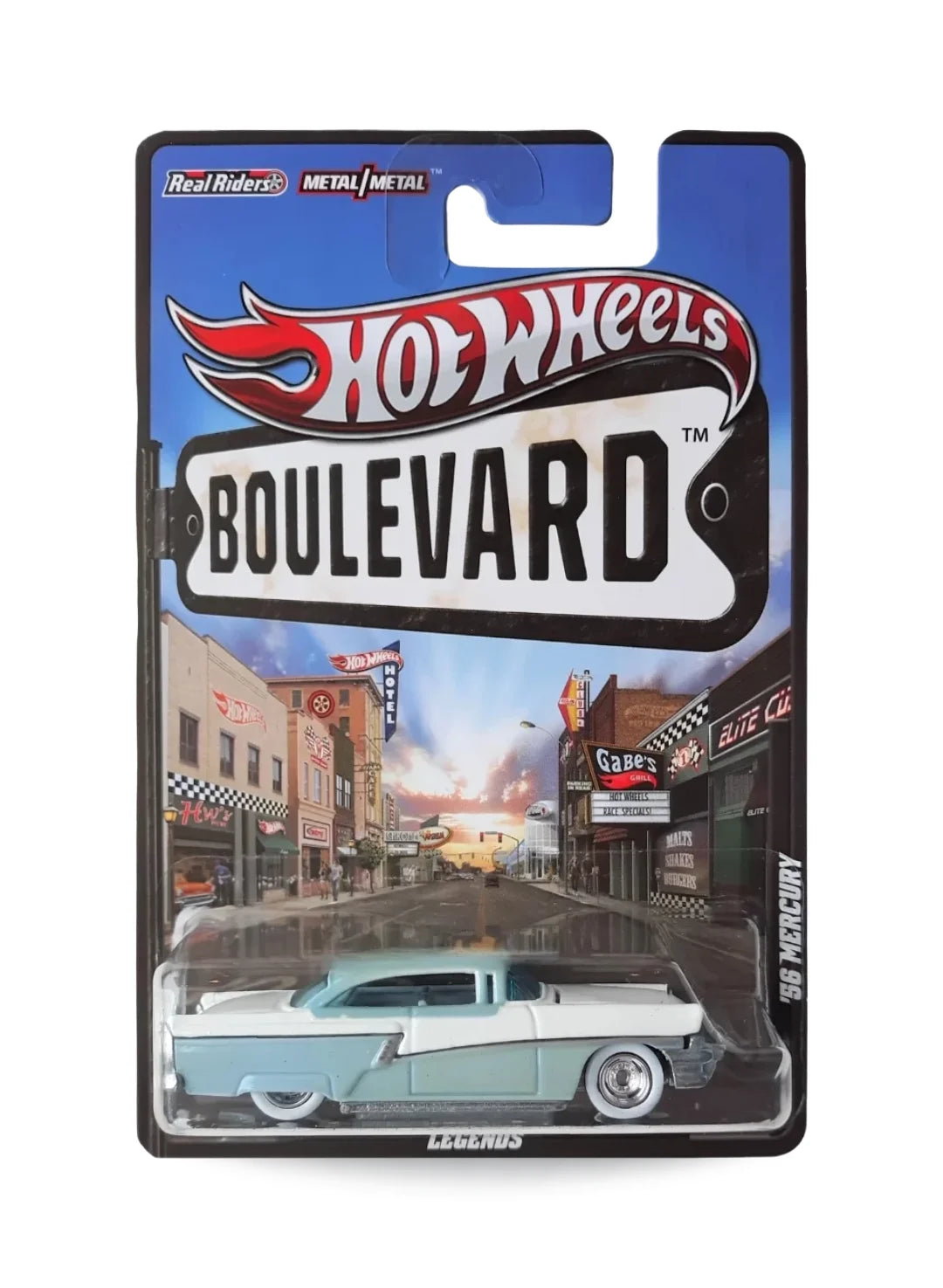 Hot Wheels Boulevard (Pre 2013) – 2012 Mercury '56 Mercury 1:64 - Light Blue & White