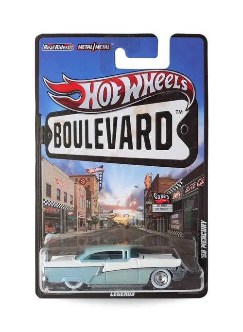 Hot Wheels Boulevard (Pre 2013) – 2012 Mercury '56 Mercury 1:64 - Light Blue & White