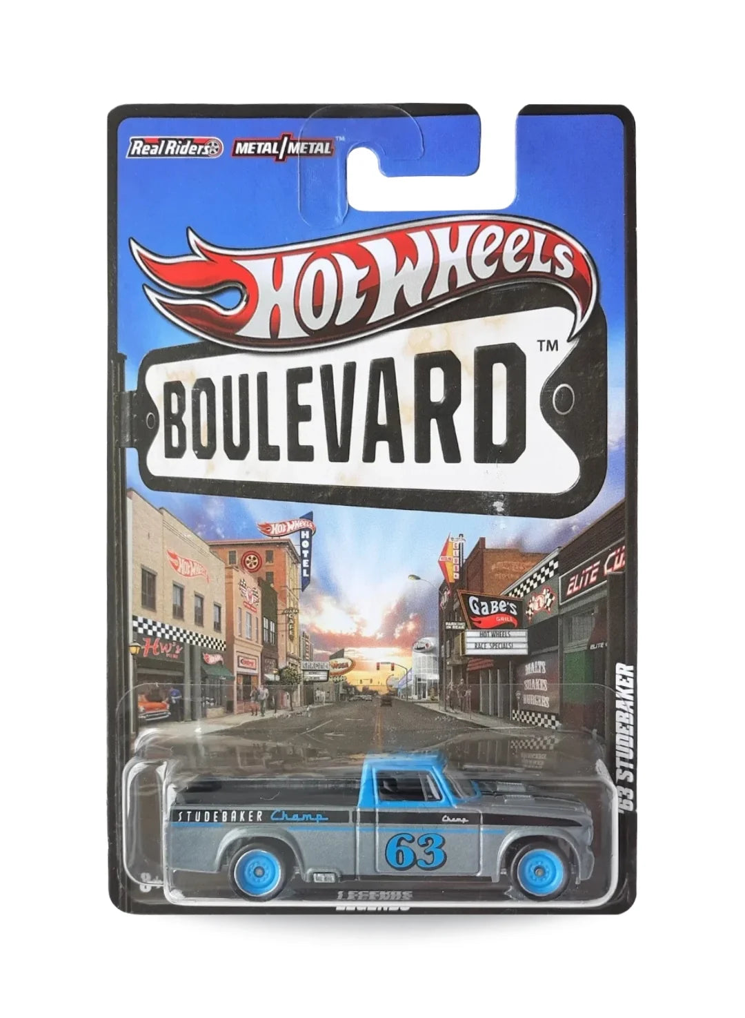 Hot Wheels Boulevard (Pre 2013) – 2012 Studebaker '63 Studebaker 1:64 - Grey with Light Blue Roof