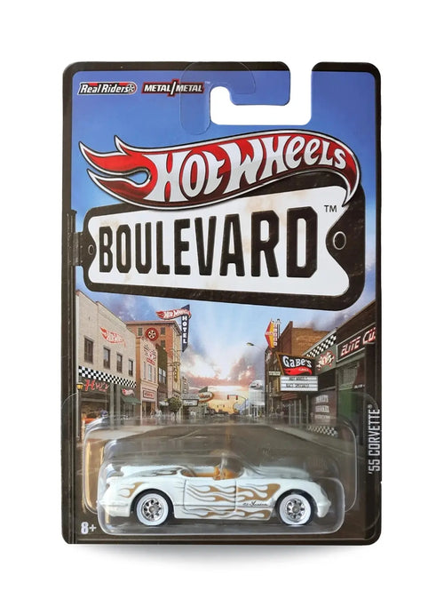 Hot Wheels Boulevard (Pre 2013) – 2013 Chevrolet '55 Corvette 1:64 - Pearl White